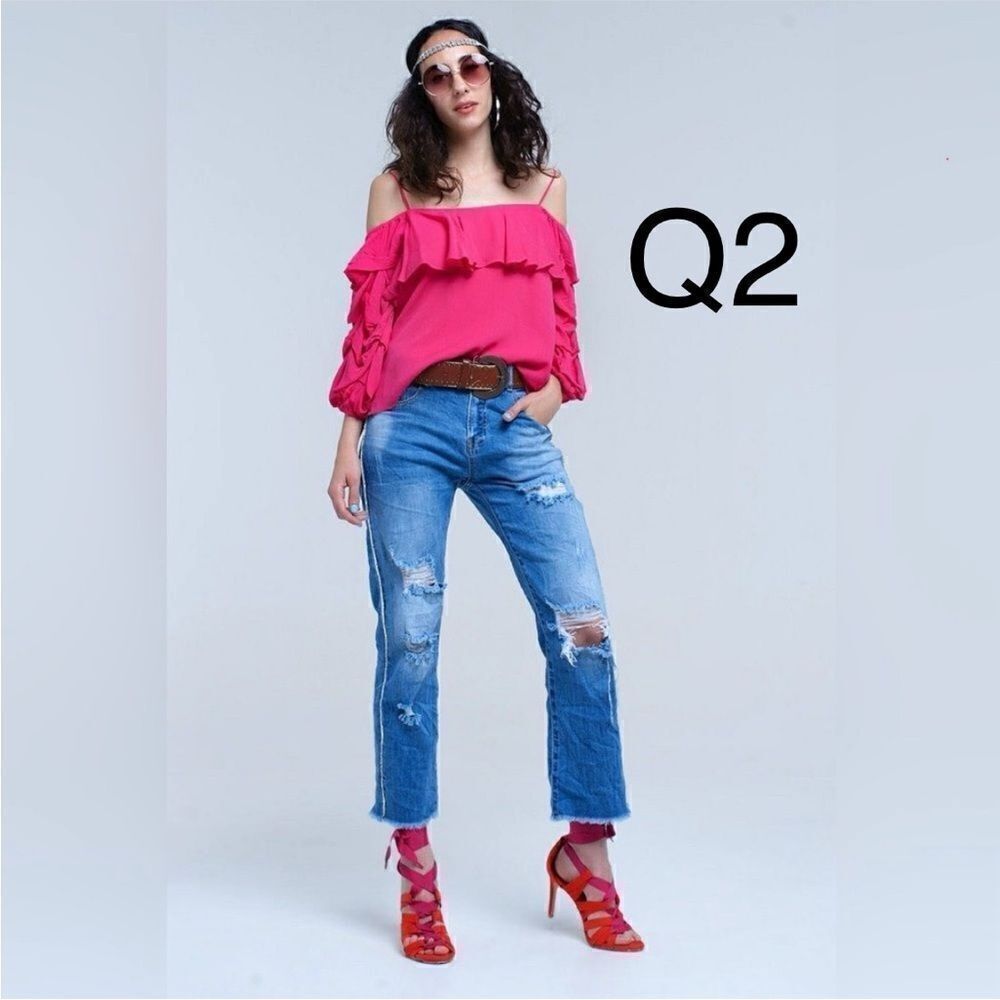 New Q2 Premium Mom Jeans Size 2